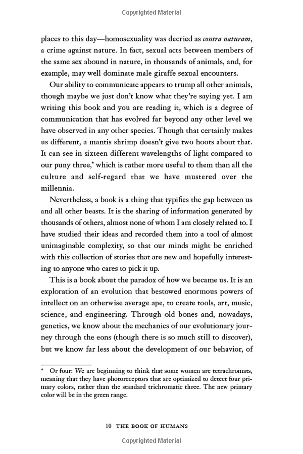 the book of humans: a brief history of culture, sex, war and the evolution of us