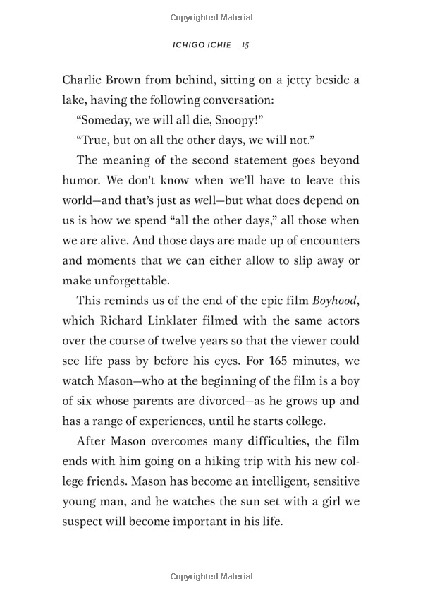 the book of ichigo ichie: the art of making the most of every moment, the japanese way