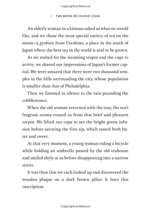 the book of ichigo ichie: the art of making the most of every moment, the japanese way