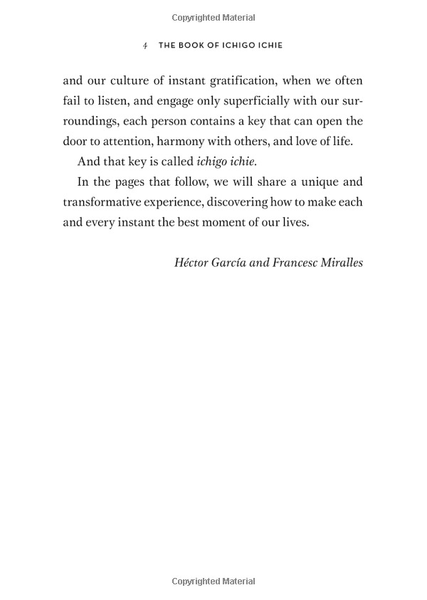 the book of ichigo ichie: the art of making the most of every moment, the japanese way