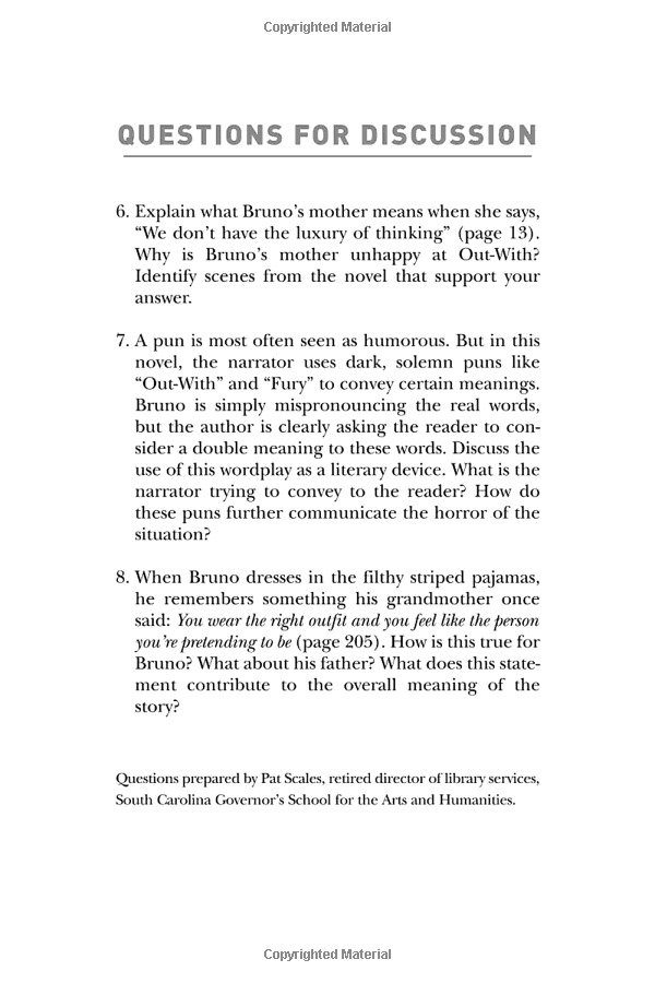 the boy in the striped pajamas