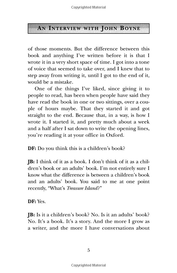 the boy in the striped pajamas