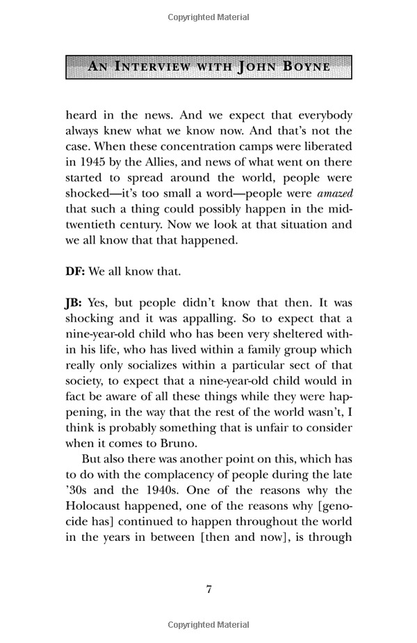 the boy in the striped pajamas