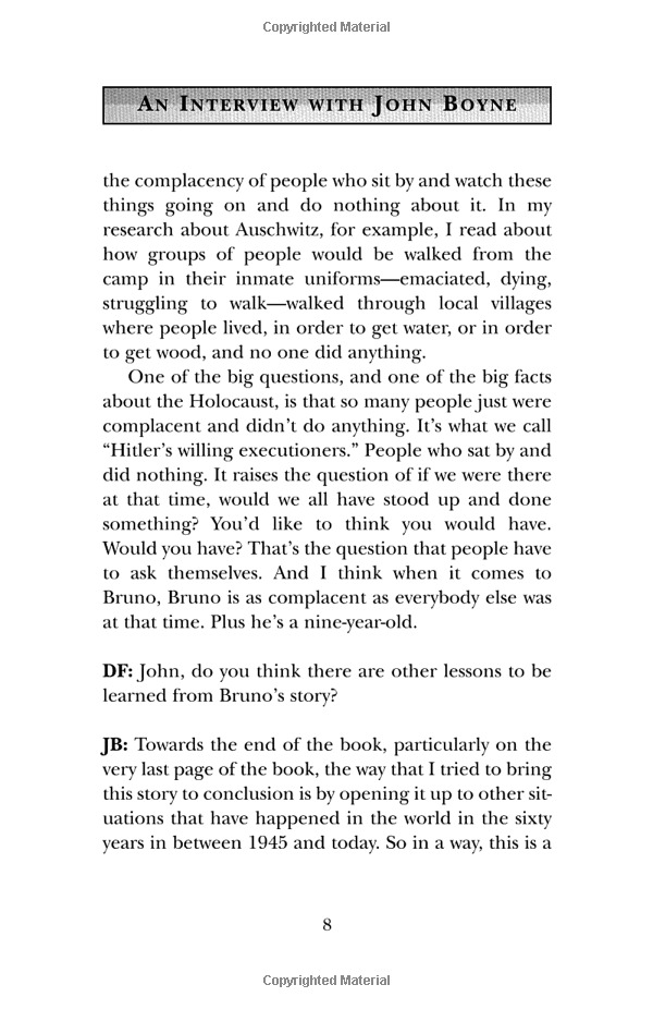 the boy in the striped pajamas