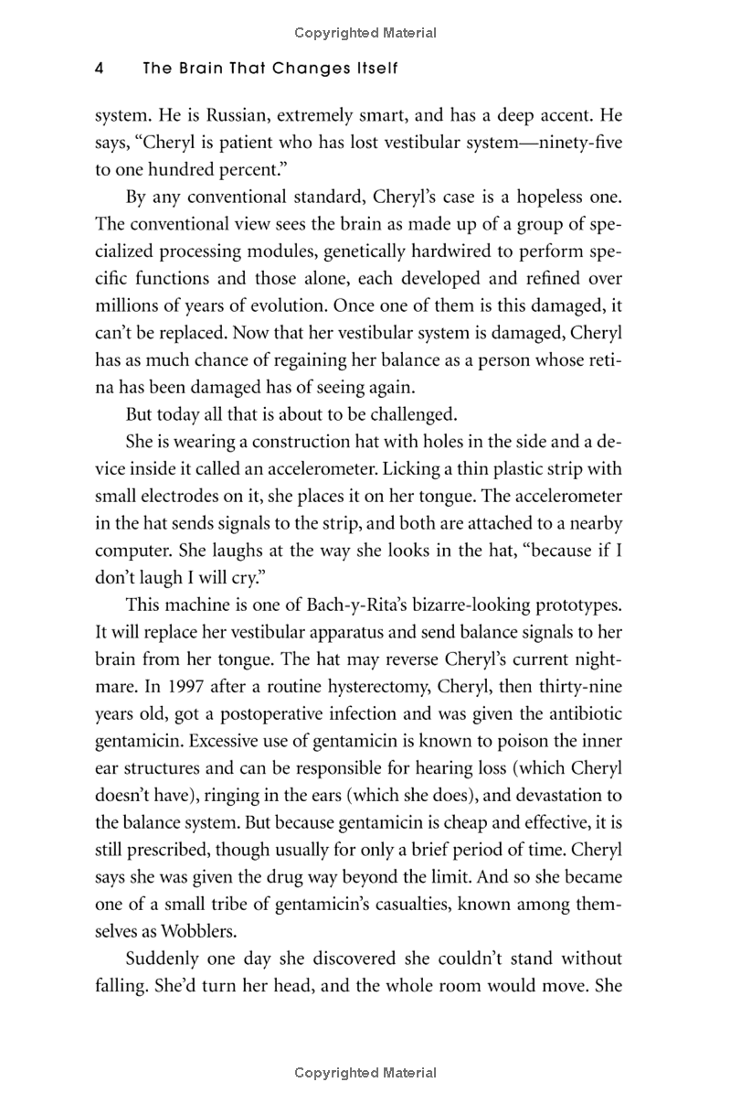 the brain that changes itself: stories of personal triumph from the frontiers of brain science