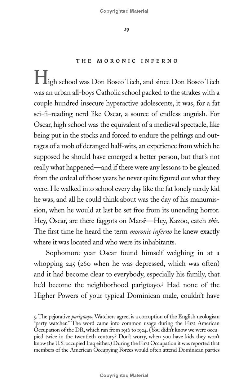 the brief wondrous life of oscar wao