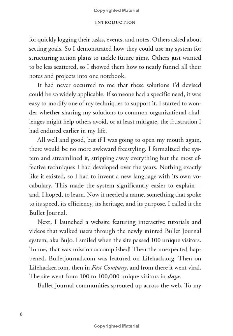 the bullet journal method