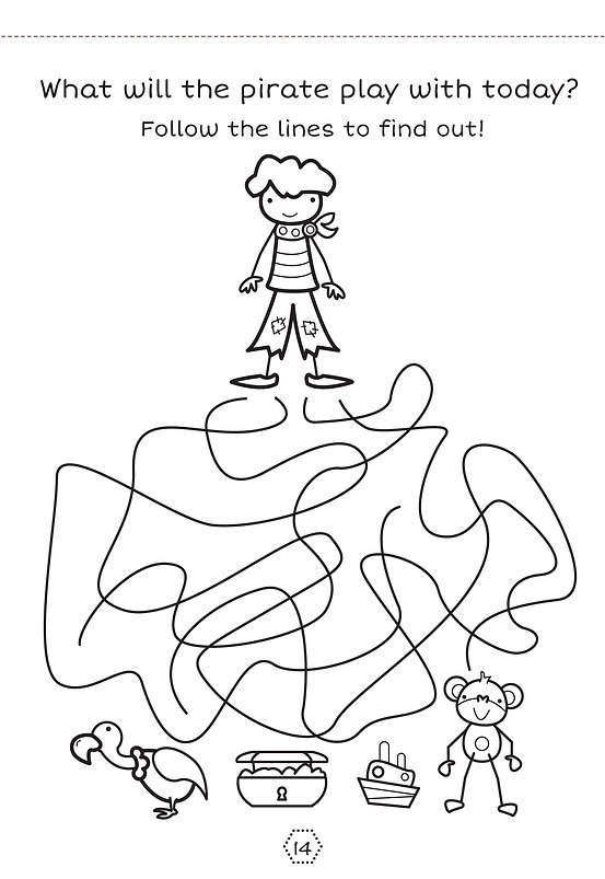 the busy bee activity pad - blue