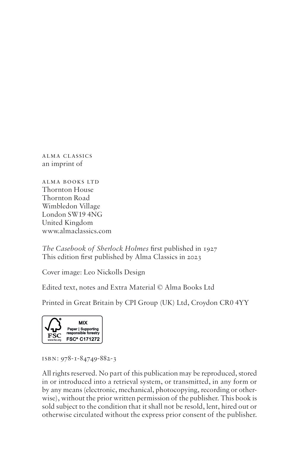 the casebook of sherlock holmes (alma junior classics)