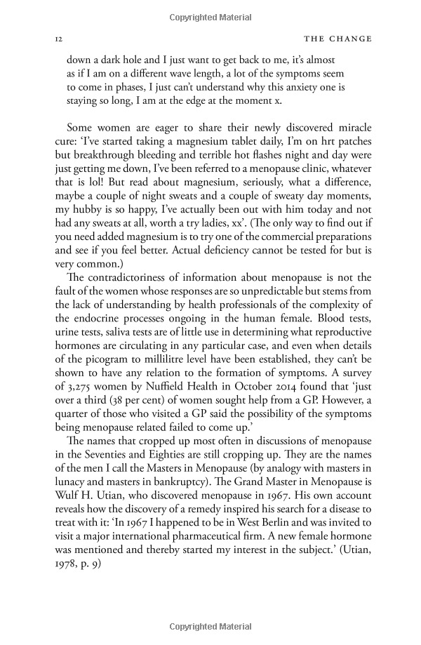 the change: women, ageing and the menopause