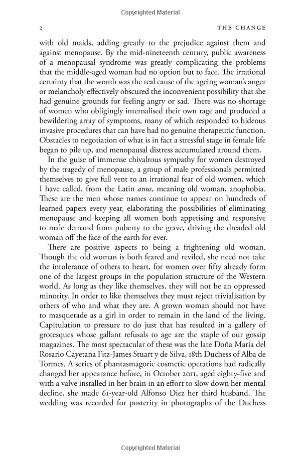 the change: women, ageing and the menopause