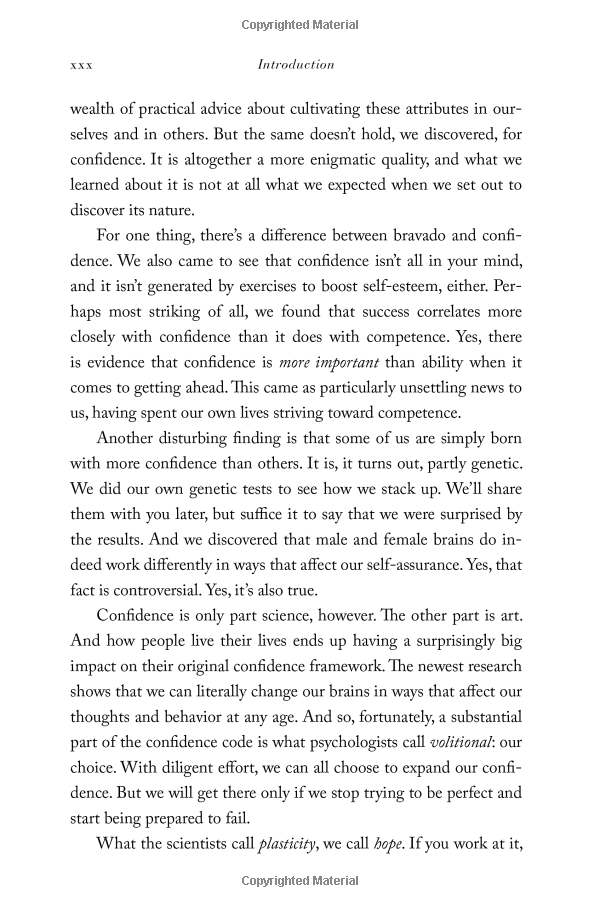 the confidence code: the science and art of self-assurance---what women should know