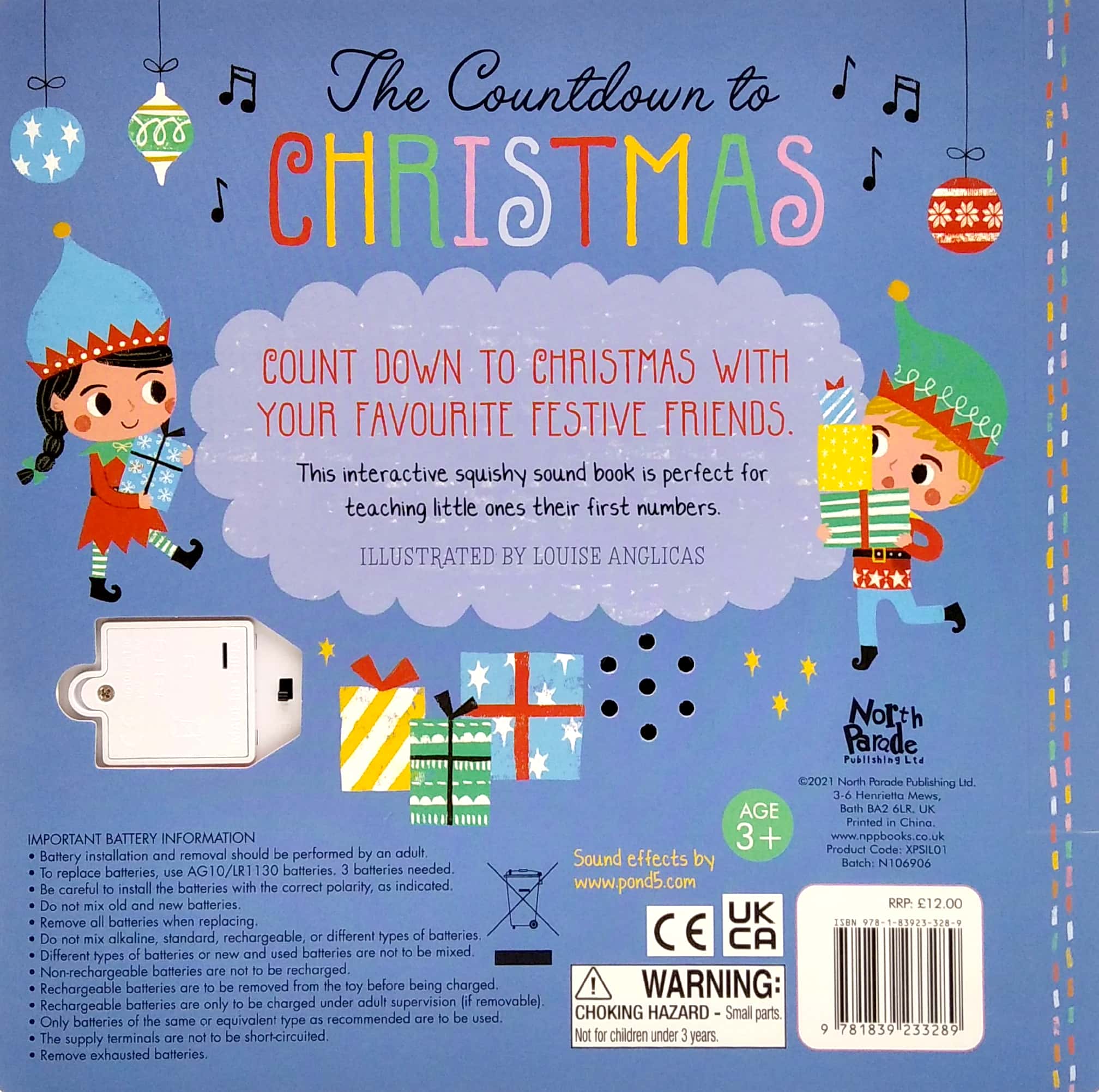 the countdown to christmas - press and play sound book