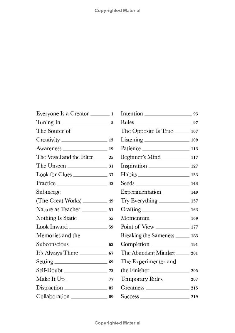 the creative act: a way of being