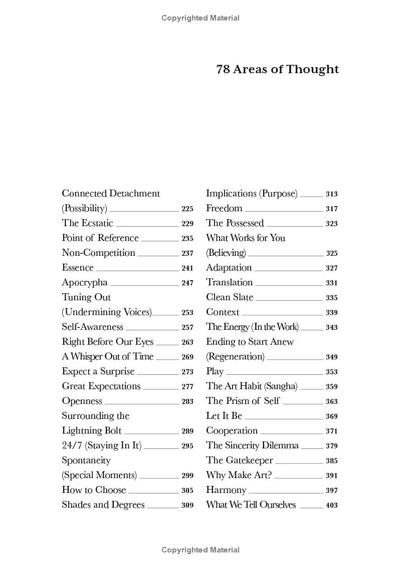 the creative act: a way of being