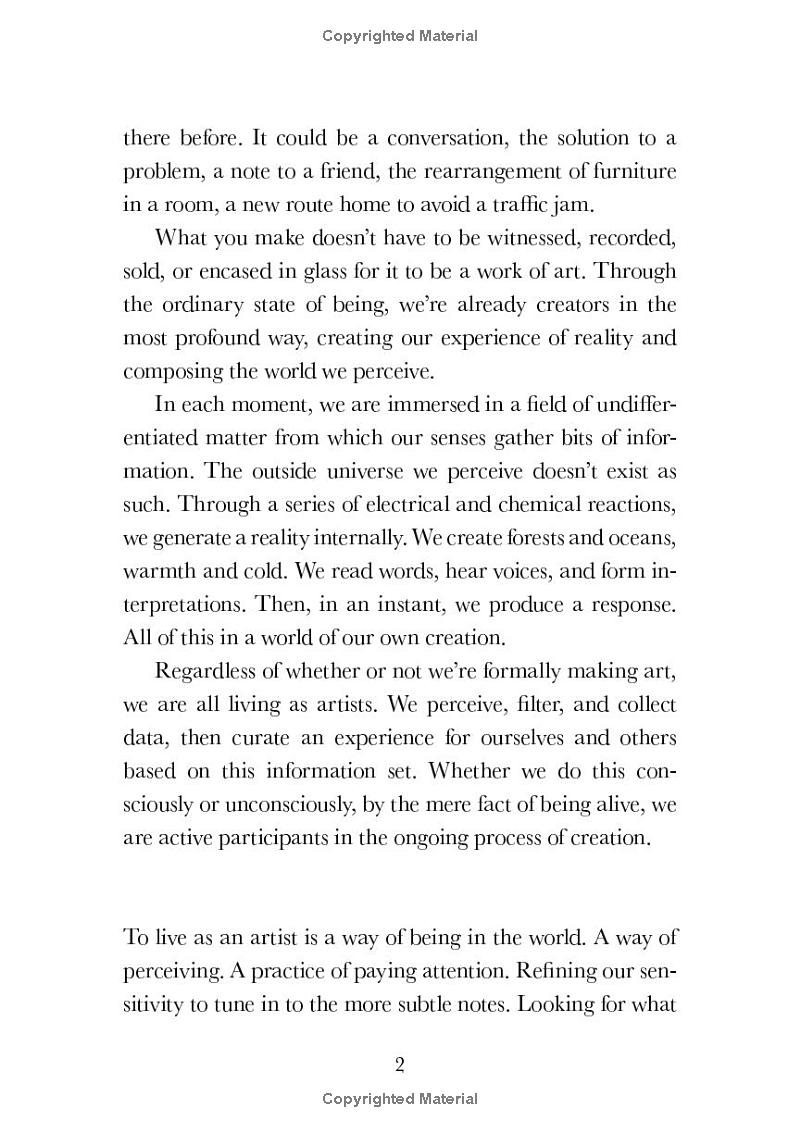 the creative act: a way of being