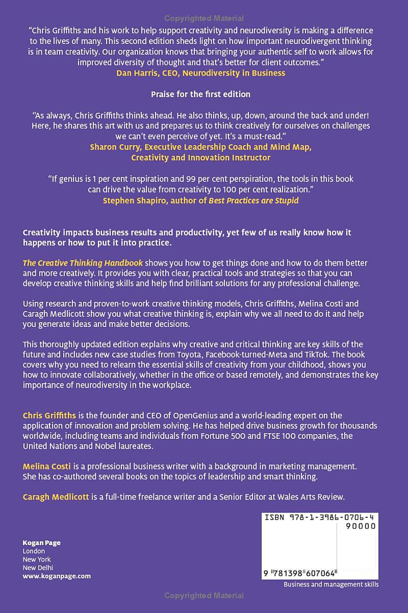 the creative thinking handbook - your step-by-step guide to problem solving in business