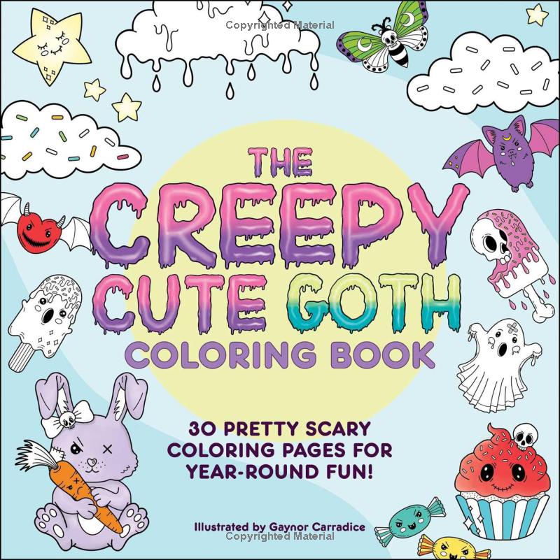 the creepy cute goth coloring book