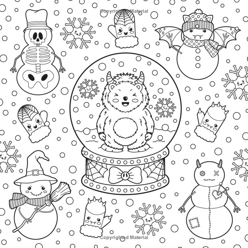 the creepy cute goth coloring book