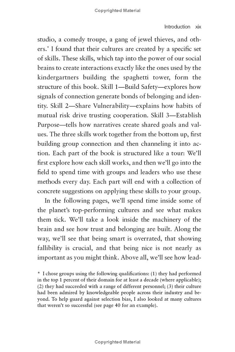 the culture code: the secrets of highly successful groups