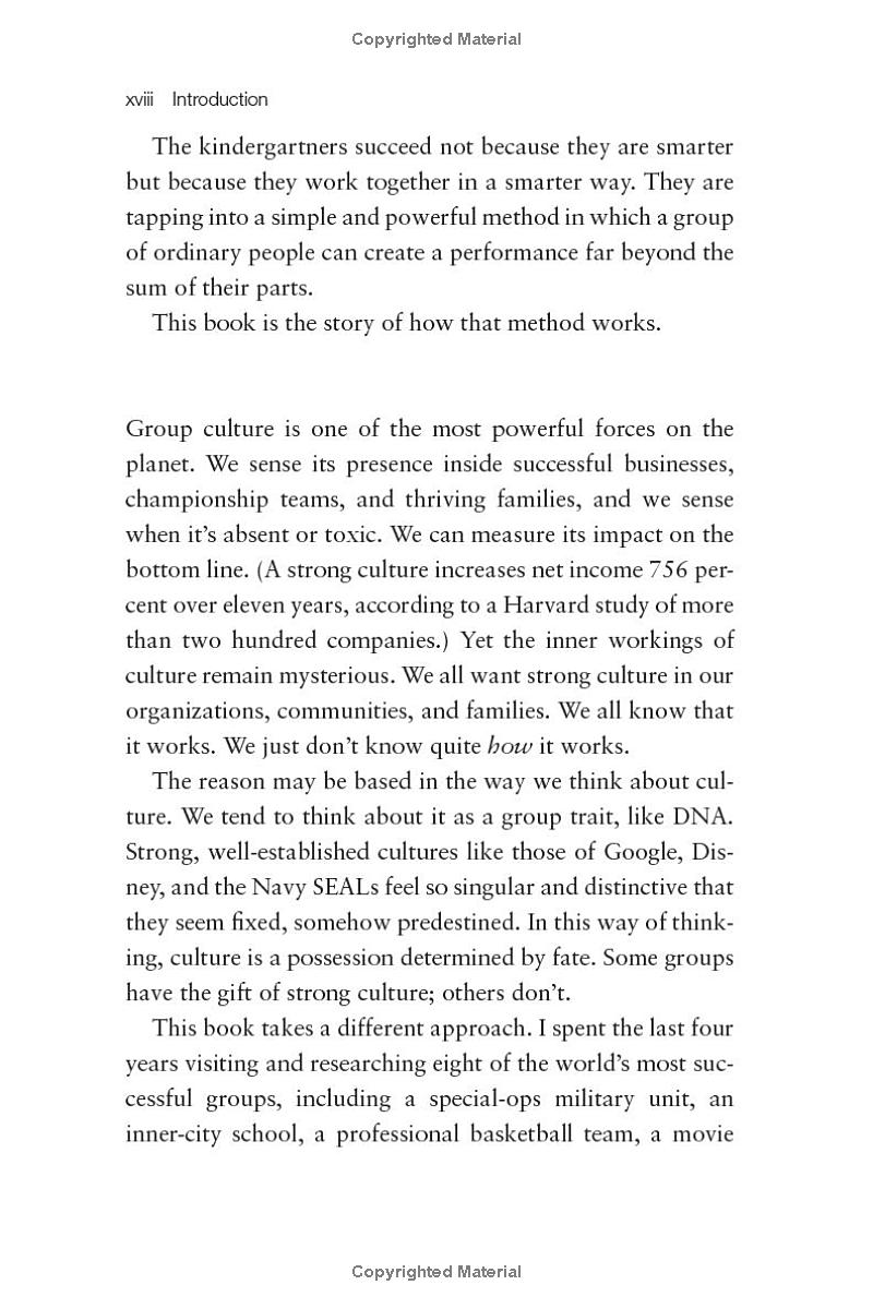 the culture code: the secrets of highly successful groups