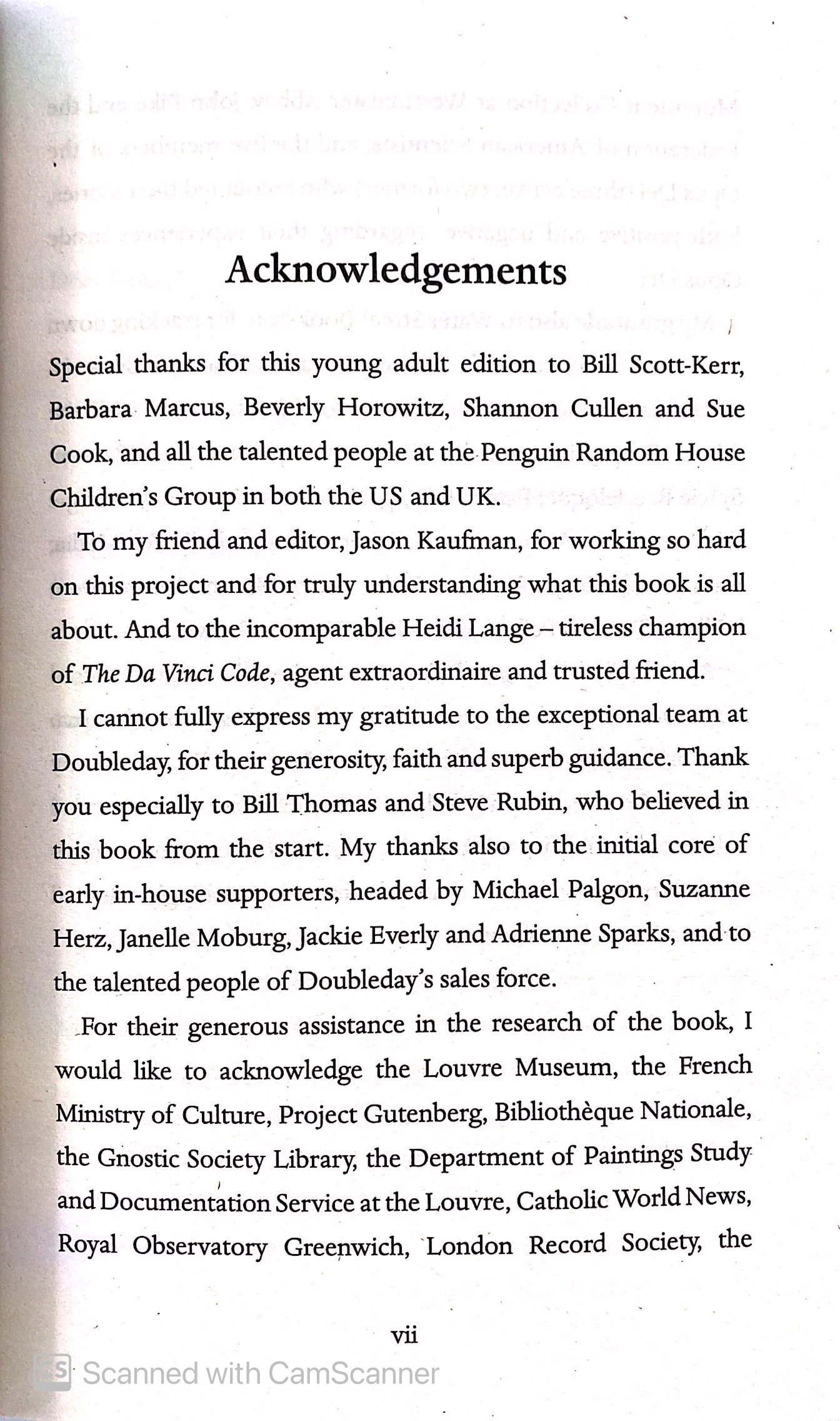 the da vinci code (abridged edition)