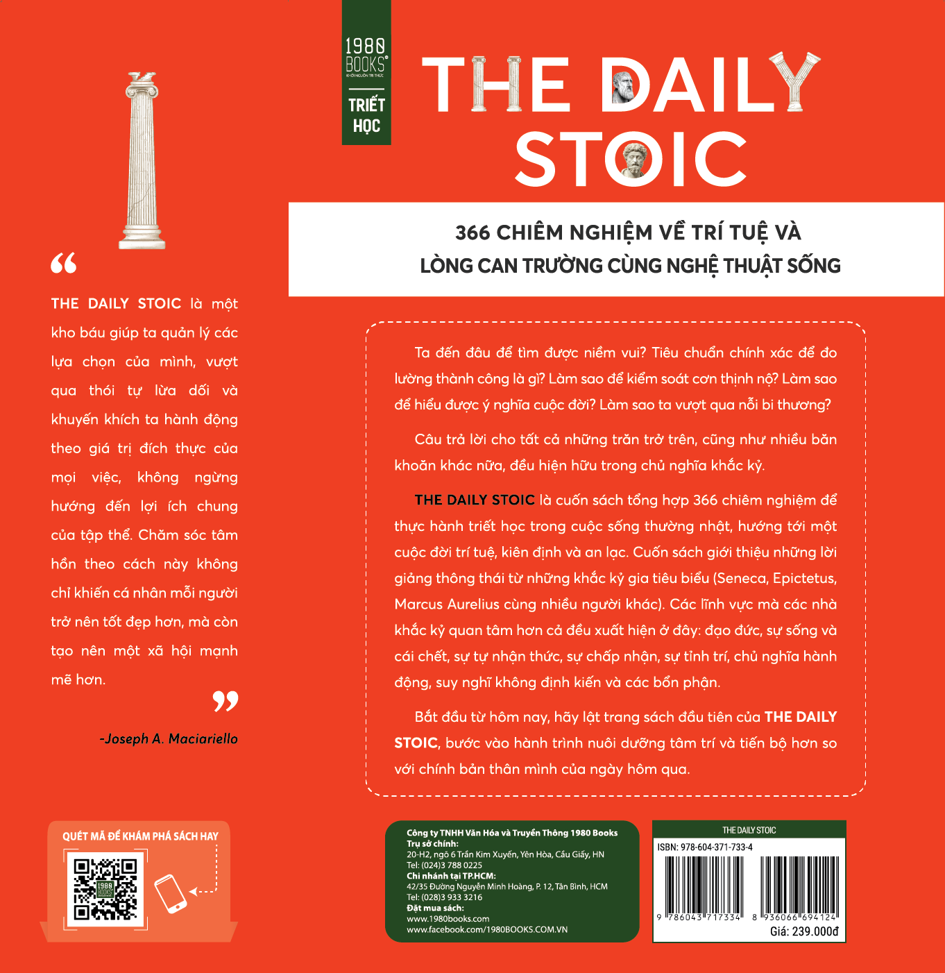 the daily stoic - 366 chiêm nghiệm về trí tuệ và lòng can trường cùng nghệ thuật sống
