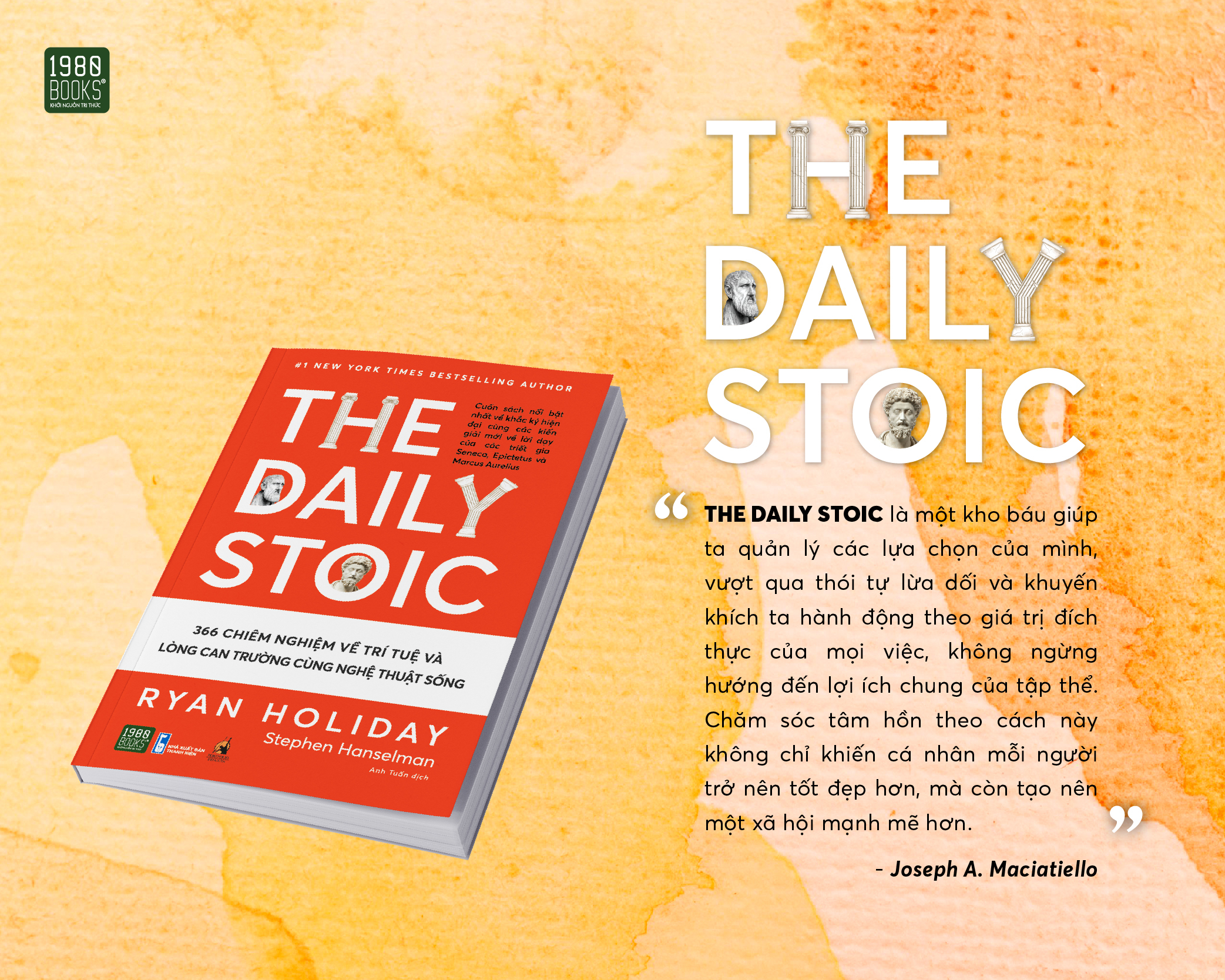 the daily stoic - 366 chiêm nghiệm về trí tuệ và lòng can trường cùng nghệ thuật sống
