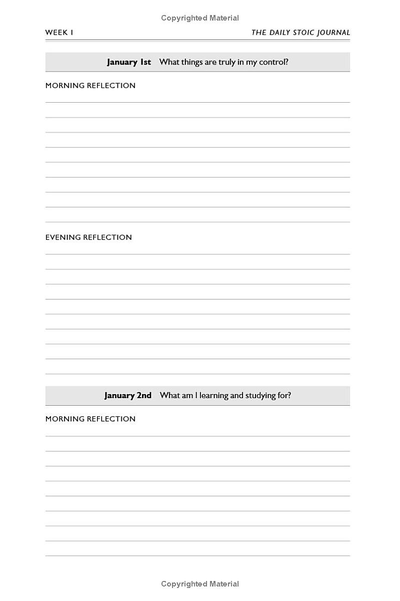 The Daily Stoic Journal