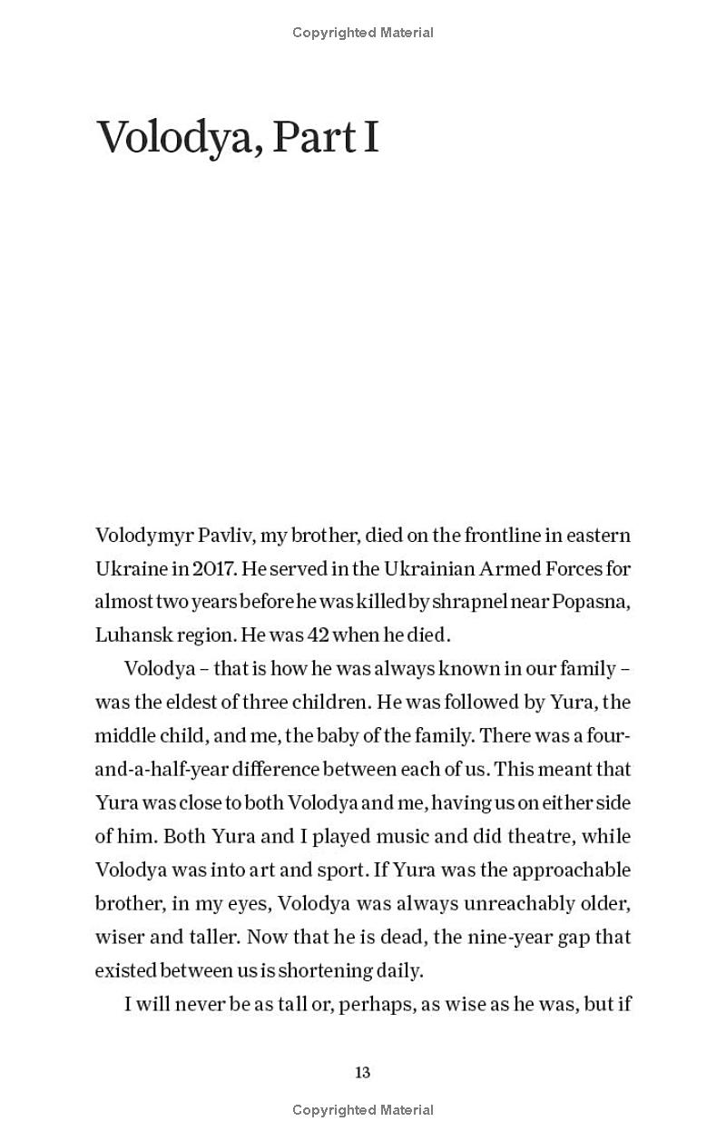 the death of a soldier told by his sister