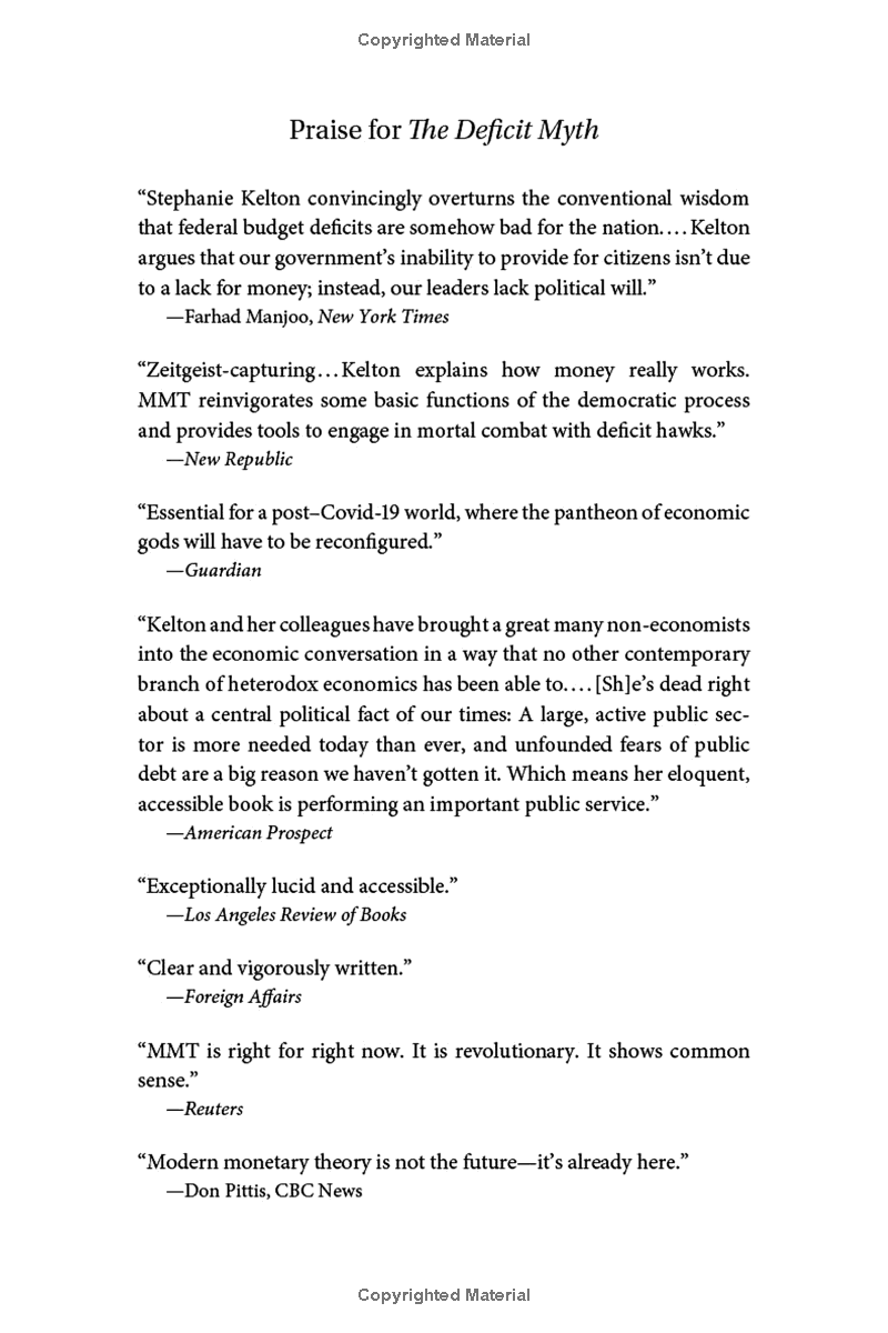 the deficit myth: modern monetary theory and the birth of the people's economy