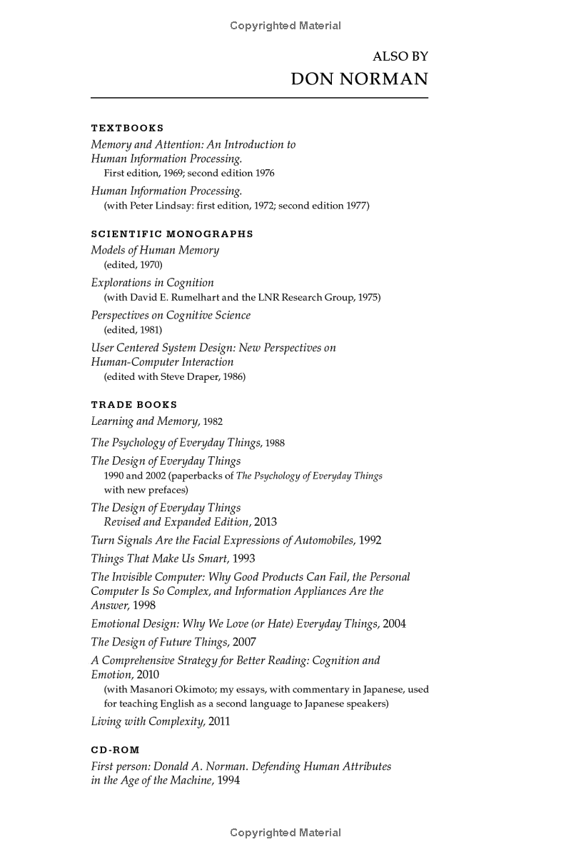 the design of everyday things