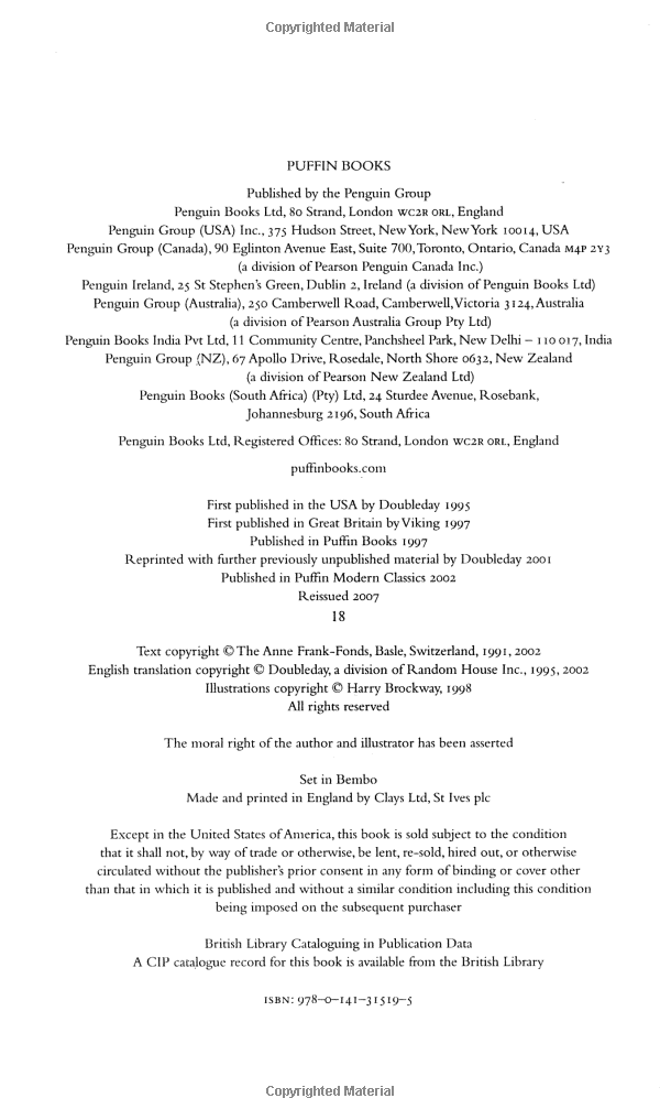 The Diary of a Young Girl. Anne Frank (Puffin Modern Classics)