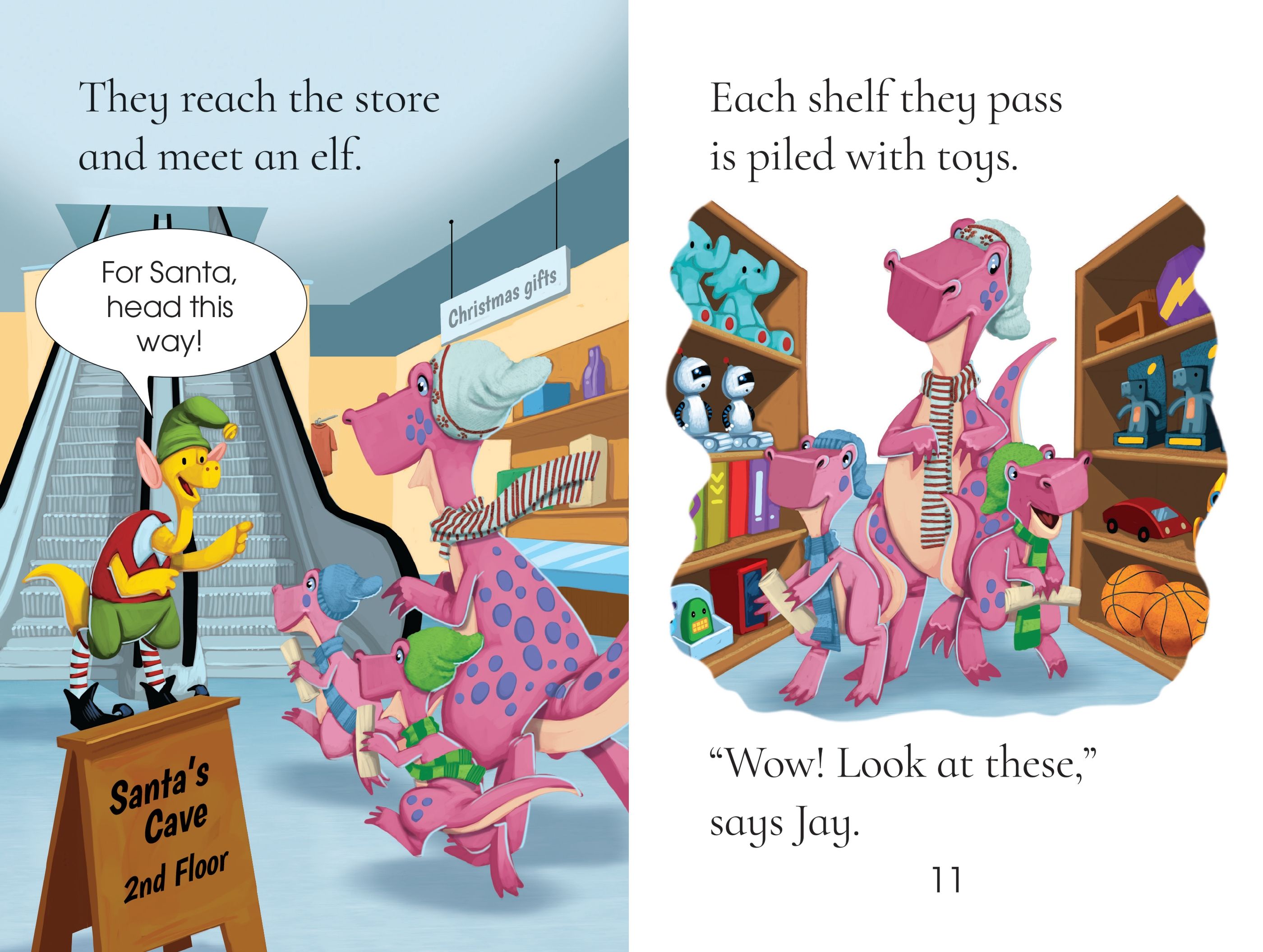 the dinosaurs who met santa claus