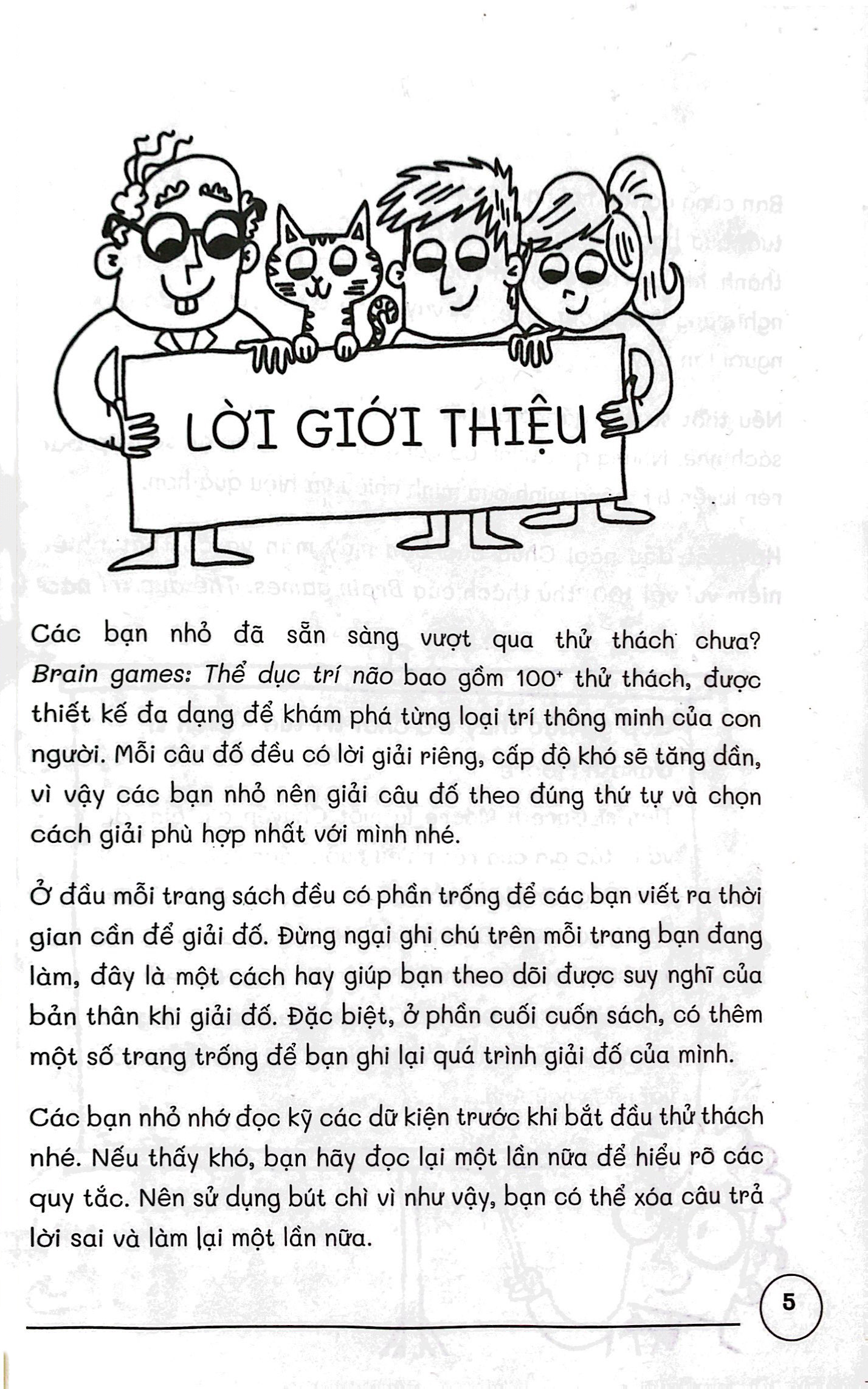 thể dục trí não - 100+ thử thách để trẻ thông minh hơn