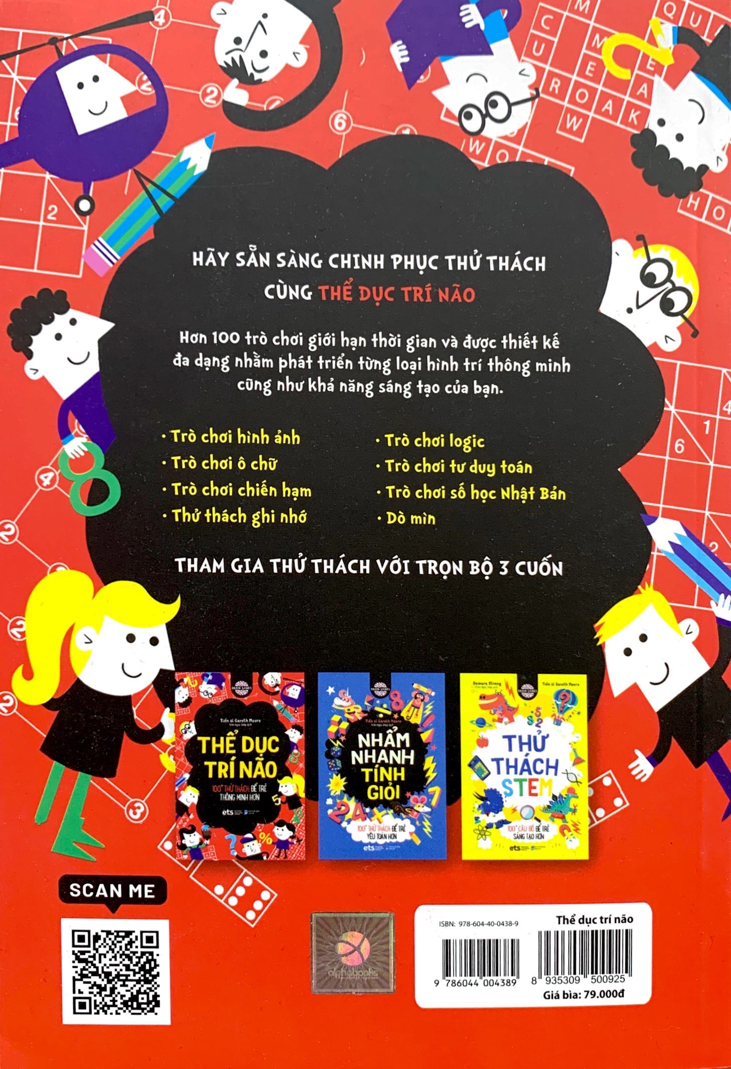 thể dục trí não - 100+ thử thách để trẻ thông minh hơn