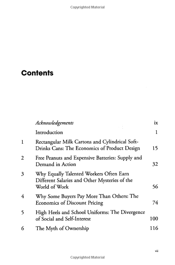 the economic naturalist: why economics explains almost everything