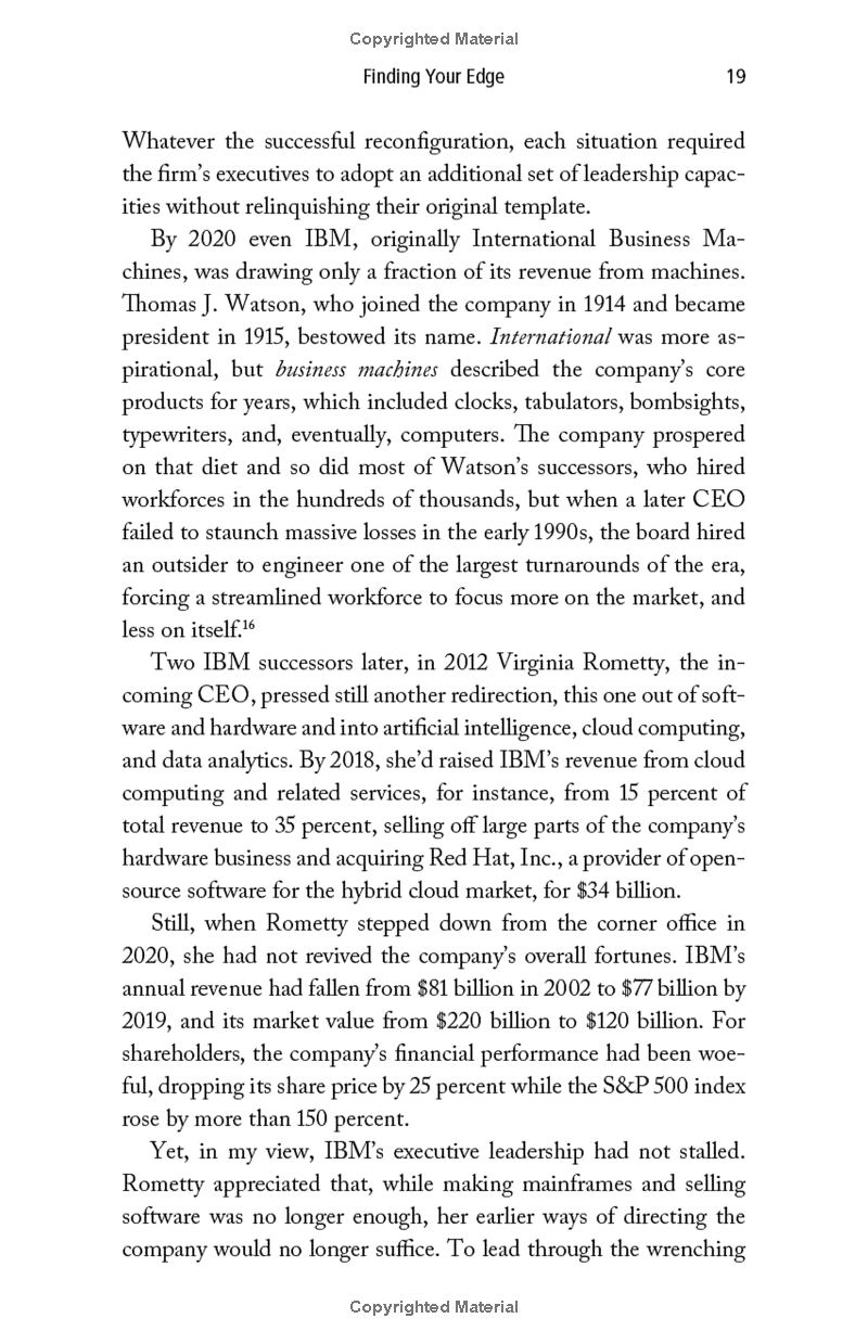 the edge: how ten ceos learned to lead--and the lessons for us all