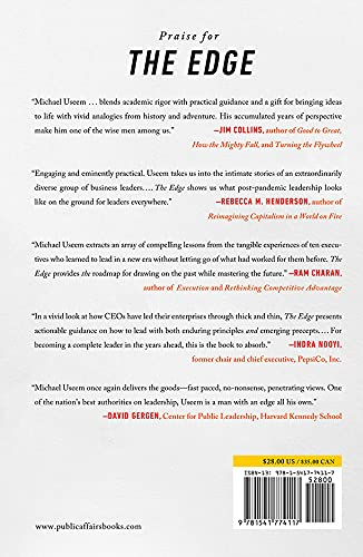 the edge: how ten ceos learned to lead--and the lessons for us all