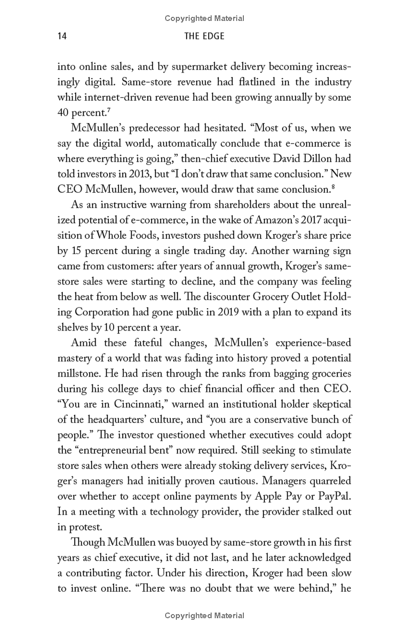 the edge: how ten ceos learned to lead--and the lessons for us all