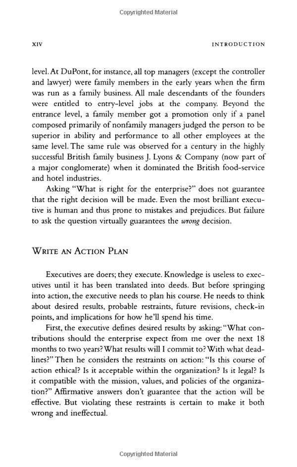 the effective executive : the definitive guide to getting the right things done