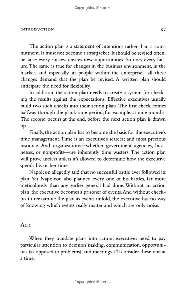 the effective executive : the definitive guide to getting the right things done