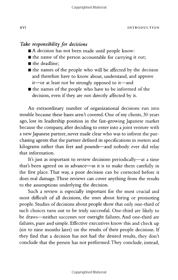 the effective executive : the definitive guide to getting the right things done