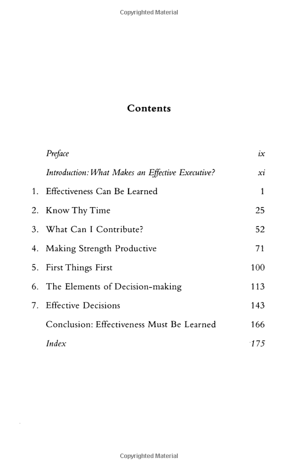 the effective executive : the definitive guide to getting the right things done