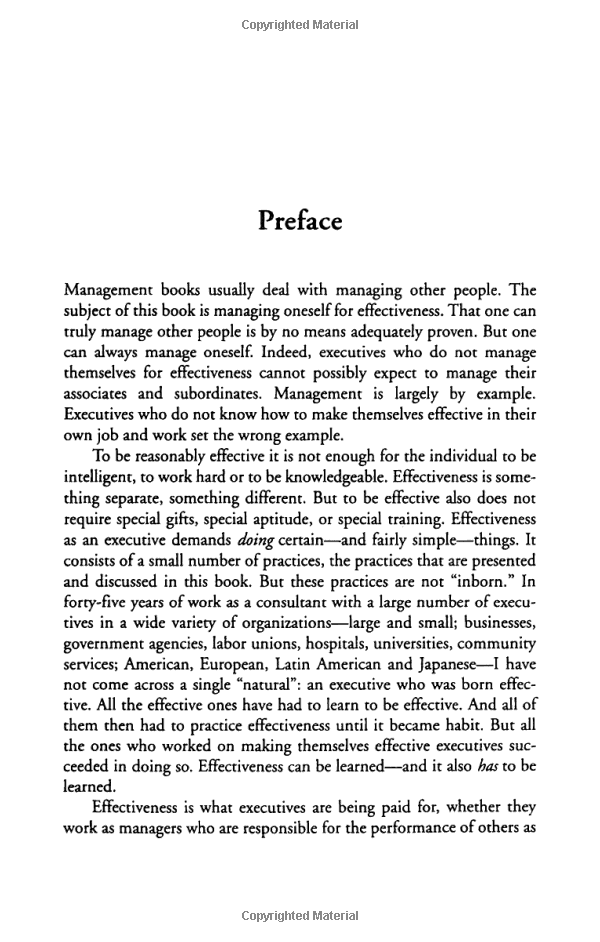 the effective executive : the definitive guide to getting the right things done