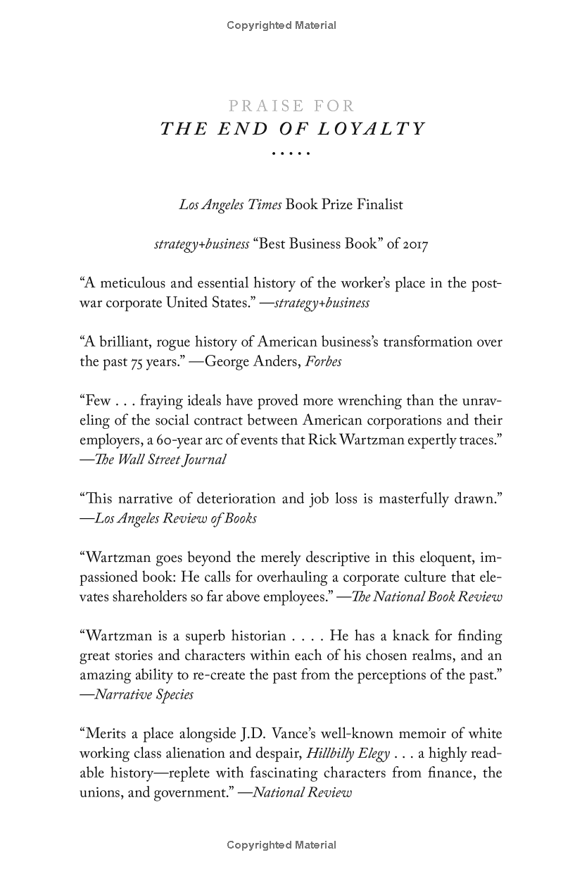 the end of loyalty: the rise and fall of good jobs in america