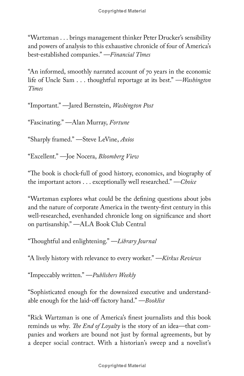 the end of loyalty: the rise and fall of good jobs in america