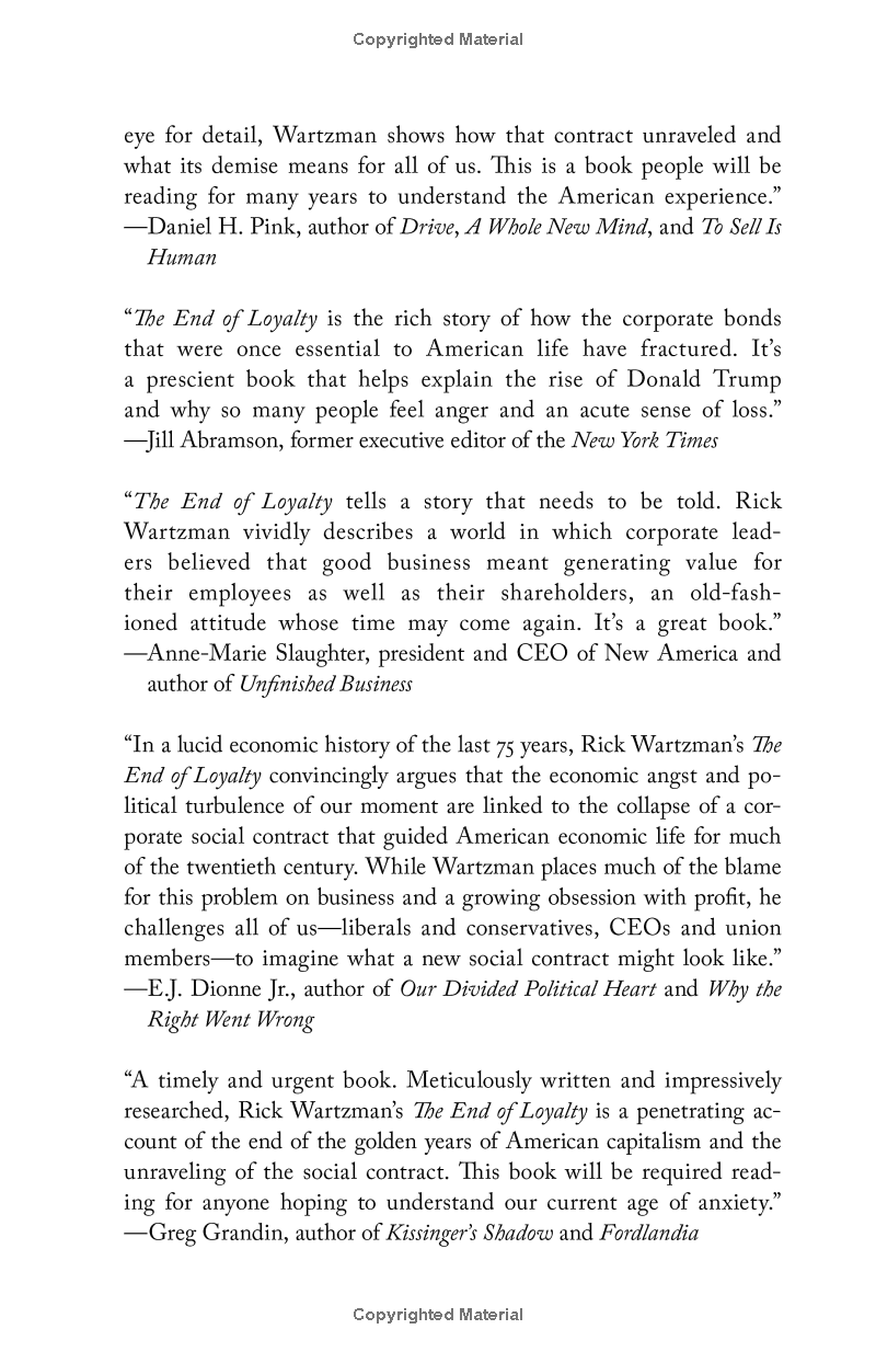 the end of loyalty: the rise and fall of good jobs in america