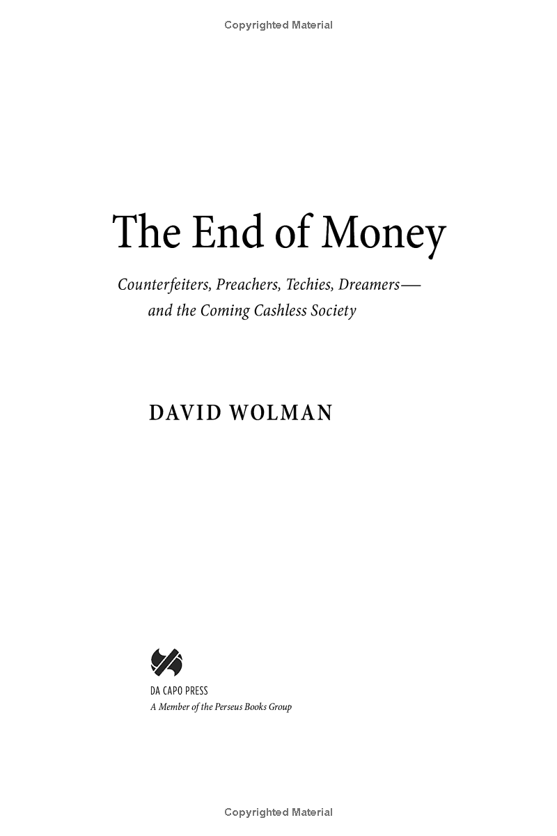 the end of money