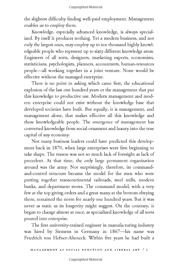 the essential drucker: the best of sixty years of peter drucker's essential writings on management (collins business essentials)